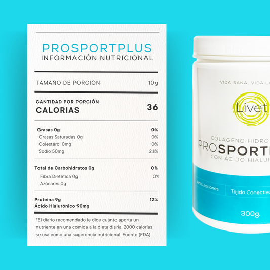 Colágeno deportivo con ácido hialurónico para articulaciones sanas y tonificación muscular