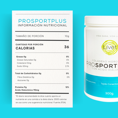 Colágeno deportivo con ácido hialurónico para articulaciones sanas y tonificación muscular